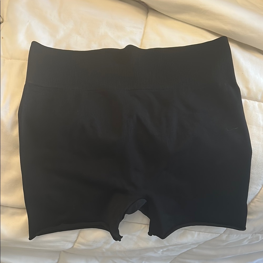 Black High-Waisted Shorts